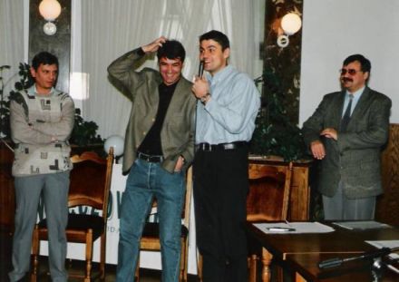 Marek Kaczmarek, Paweł Przybylski, Krzysztof Hołowczyc i Andrzej Karaczun.